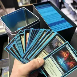 A Bunch Of Magic The Gathering Cards NM With Sleeves Sets Unknown - Image 1