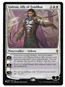 MTG Gideon, Ally of Zendikar The List Mystery Booster 2 (MB2) Card #029 Unplayed - Image 1