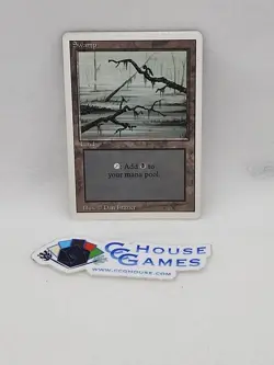MTG Misprint Swamp (C) Crimped Packing Error Revised Magic *CCGHouse* - Image 1