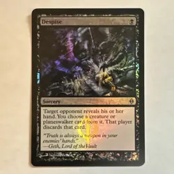 Despise Foil x1 New Phyrexia Ex Condition See Pics front back - Image 1