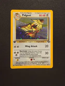 Pidgeot - 8/64 - Pokemon Jungle 1st Edition Holo Rare Card WOTC LP - Image 3
