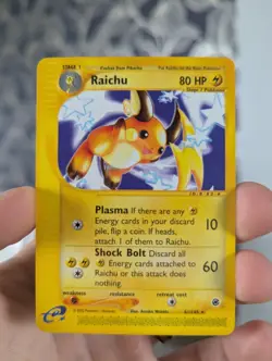 Pokemon 2002 Raichu Expedition E-Reader Edition Non-Holo Card 61/165 - Image 1