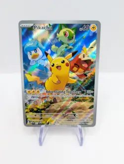 Pokemon Card Pikachu SVP 027 Scarlet & Violet Black Star Promos NM - Image 1