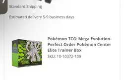 Pokemon Mega Evolution Perfect Order Pokemon Center ETB PRESALE - Image 1
