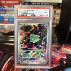 2025 POKEMON MEG EN-MEGA EVOLUTION #133 BULBASAUR TOPPER PSA 9 - Image 1