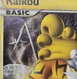 Pokemon Raikou HGSS19 HeartGold & SoulSilver Cosmos Holo Black Star Promo - MP - Image 5