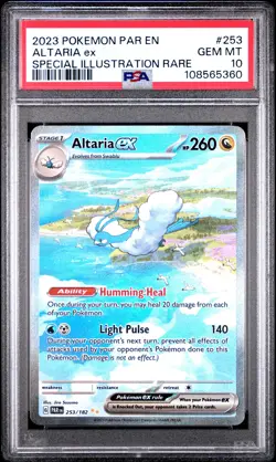 2023 POKEMON PAR EN-PARADOX RIFT SPECIAL ILLUSTRATION RARE ALTARIA EX PSA 10 - Image 1