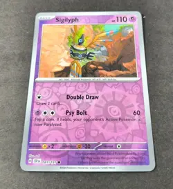 Pokemon Surging Sparks Sigilyph Reverse Holo Common Card 081/191 NM - Image 1