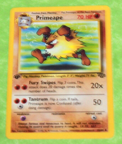 Vintage Pokemon Card First Edition Primeape 43/64 - Image 1
