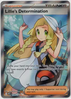 English Pokemon Lillie's Determination Ultra Rare (MEG 169/132) NM - Image 1