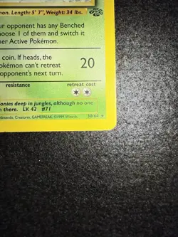 Pokemon Victreebel rare 30/64 from Jungle Unlimited in LP+ condition! - Image 5