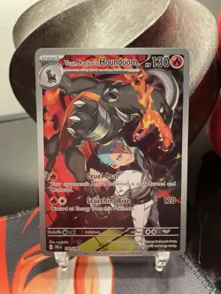 Pokemon TCG Team Rockets Houndoom 191/182 Illustration Rare Destined Rivals NM - Image 1