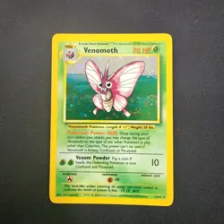 Pokemon Jungle Venomoth 13/64 Holo Rare No Symbol Error - Image 1