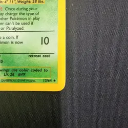 Pokemon Jungle Venomoth 13/64 Holo Rare No Symbol Error - Image 4