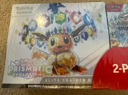 Pokemon TCG Prismatic Evolutions ETB + Booster Bundle Costco 2-Pack Sealed - Image 5