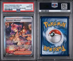 Pokemon TCG Acerola's Mischief 183/132 MEG EN Special Illustration Rare PSA 10 - Image 3