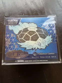 Pokemon Center Elite Trainer Box - Stellar Crown w/ Acrylic Case - Image 1
