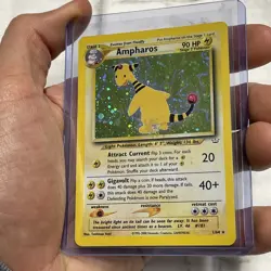 Ampharos - LP - 1/64 - Neo Revelation - Unlimited - Pokemon TCG Holo Rare Card - Image 2
