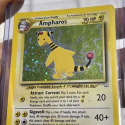Ampharos - LP - 1/64 - Neo Revelation - Unlimited - Pokemon TCG Holo Rare Card - Image 3