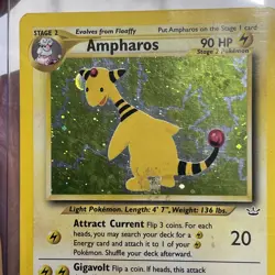 Ampharos - LP - 1/64 - Neo Revelation - Unlimited - Pokemon TCG Holo Rare Card - Image 4