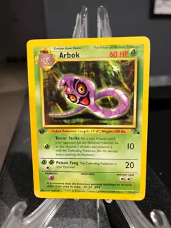 ARBOK Pokemon 1st Edition Fossil 31/62 1999 WOTC - Image 1