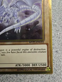 Blue-Eyes White Dragon MVP1-ENG55 YuGiOh 2017 Gold Rare 1st Edition VLP - Image 4