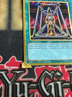 Yugioh Magical Dimension MGED-EN040 Gold Rare MISCUT MISPRINT! EXTRA ATTACHED! - Image 2