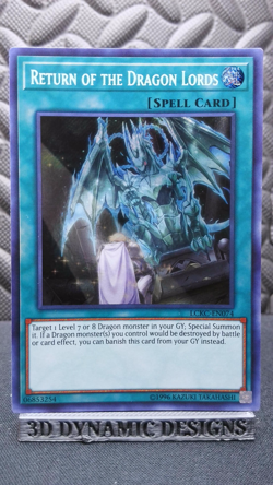 | Yugioh Return of the Dragon Lords LCKC-EN074 Secret Rare NM/VLP 🔥 | - Image 1