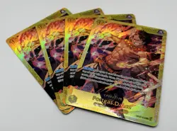 One Piece CCG Portgas D. Ace 4x Card Playset - OP07-119 SEC - English - ALL MINT - Image 1