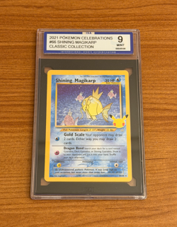 Shining Magikarp 66/64 Celebrations: Classic Collection Holo Pokemon Card - Image 1