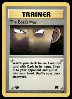 Pokemon Cards The Boss's Way 73/82 1ST EDITION Team Rocket Uncommon LP - Image 1