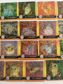 Pokemon ArtBox Premier Edition Lot of (27) Flipz Cards 1999 Nice Shape - Image 3