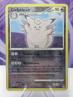 Pokemon TCG Clefable Diamond & Pearl Base Set 22/130 Reverse Holo Rare Card - Image 1