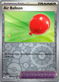 Air Balloon 79/86 Black Bolt Reverse Holo Pokemon Card NM - Image 1