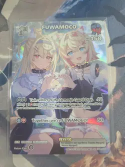 FUWAMOCO Hololive OCG Elite Spark hBP03-050 SR Foil Trading Card - Image 1