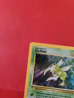 Pokemon Karte/card - Scyther Sichlor 10/64 - Jungle Set Swirl Holo Exc-Near Mint - Image 2