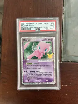 Pokemon TCG Mew EX Celebrations Classic Collection Ultra Rare Card 88/92 PSA 9 - Image 1