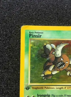 Pinsir 9/64 Rare 1st Edition HOLO Scratch Error Pokemon Card Jungle Set NM WOTC - Image 2