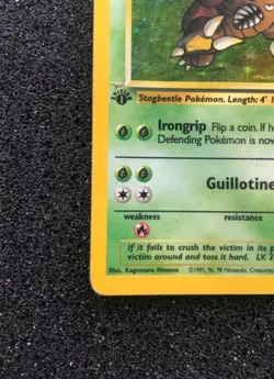 Pinsir 9/64 Rare 1st Edition HOLO Scratch Error Pokemon Card Jungle Set NM WOTC - Image 4