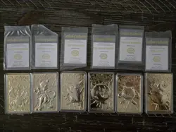 Pokemon 23K gold plated trading cards 1999 Burger King Lot Of 6 - Image 1
