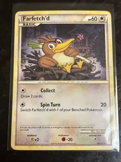 Farfetch'd 19/123 Heartgold & Soulsilver Regular Rare Pokemon TCG Card NM - Image 1