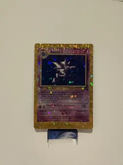 Haunter HOLO Prism Vintage Pokemon Base Set Vending Golden Sticker Card Retro - Image 1