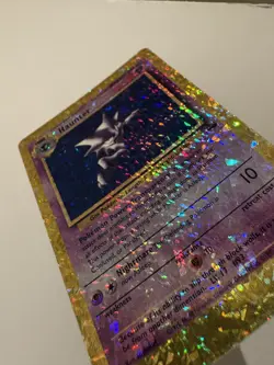 Haunter HOLO Prism Vintage Pokemon Base Set Vending Golden Sticker Card Retro - Image 3