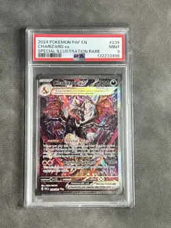 Pokemon TCG Charizard EX Scarlet & Violet Paldean Fates Holo Card 234/091 PSA 9 - Image 1