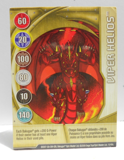 Bakugan Card - Viper Helios - Gold Gate Card - BA597 - 15/48q - 2009 - Image 1