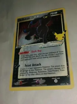 Pokemon TCG Umbreon Star Celebrations Holo Card 17/17 Classic Collection - Image 1