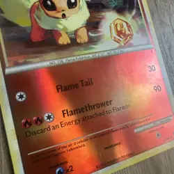 Pokemon TGC 2010 Flareon 26/90 HG&SS Undaunted Reverse Holo Card - Image 2