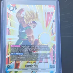 Bandai Dragon Ball Super Card Game Bardock Cabba Foil SR FB08-112 FB08-029 - Image 2