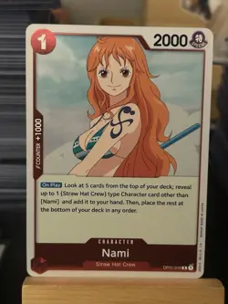NAMI OP01-016 R ROMANCE DAWN ENGLISH ONE PIECE CARD GAME - Image 1