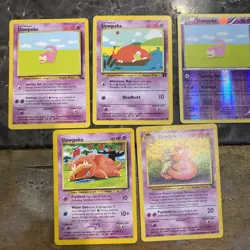 Pokemon TCG Slowpoke And Slowbro Lot 5 Cards One Holo - Image 3